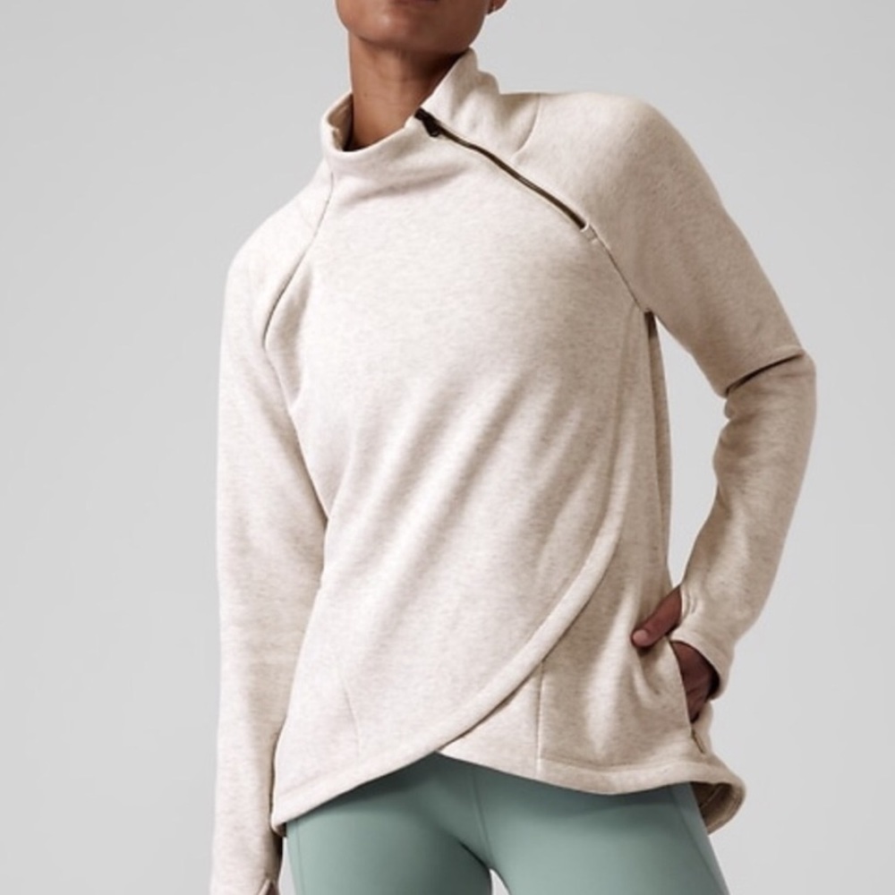 Athleta Cozy Karma Asym Pullover